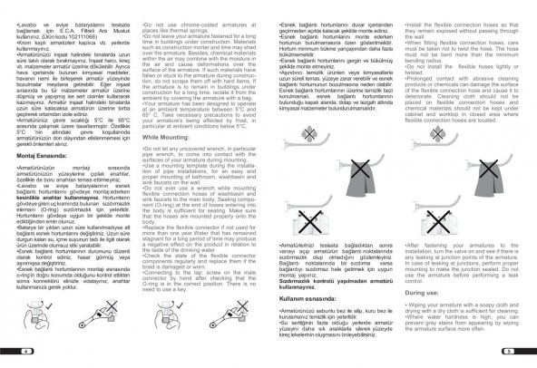 ECA Nita Kuğu Borulu Lavabo Bataryası 102188036 20 Yıl Garantili E.C.A. - 4