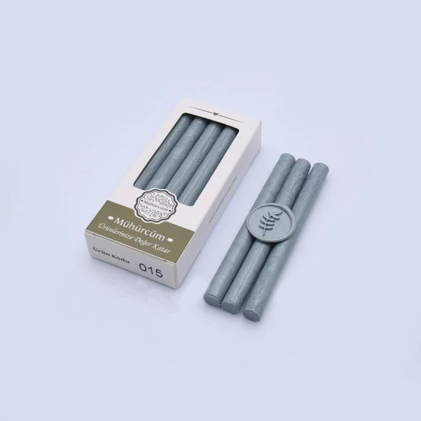 Mühür Mumu Çubuk 11mm x 120mm 10 lu Paket Model No:15 (SATEN GRİ) - Resim 3