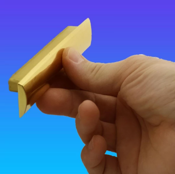 Notre Mobilya Mutfak Çekmece Dolap Dolabı Kulpu Kulbu Plastik Gold Altın Kulpları (96 MM-9.6 CM) - 3
