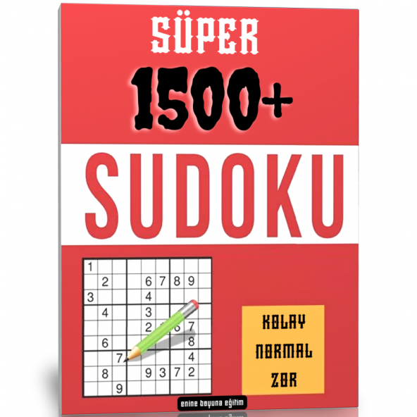 Süper 1500 Sudoku Kitap Seti (3 Süper Kitap)