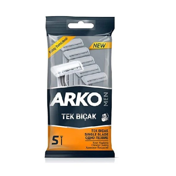 Arko Men Tek Bıçaklı Kullan-At Tıraş Bıçağı 5'li