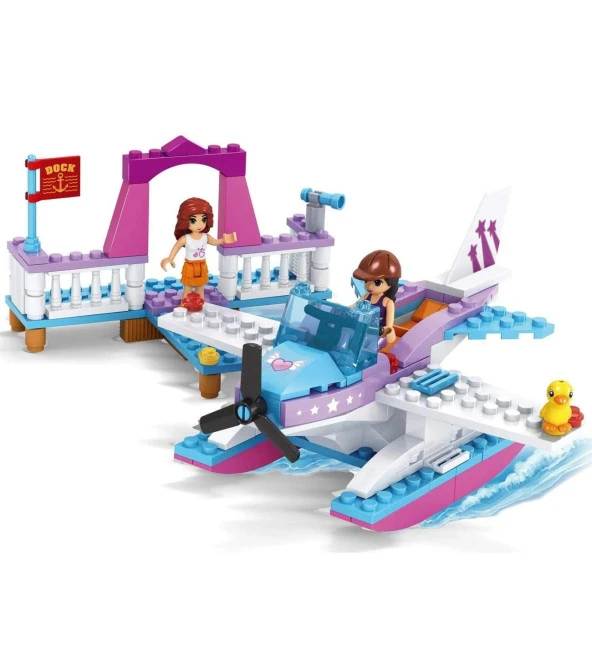 Ausini-Asya Bricks 24418, Fairyland 167 Parça Liman ve Jetski Temalı Lego Seti