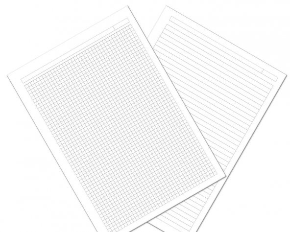 Okul Defteri 8li PAKET A4 72 yp. Spiralli 4 Çizgili, 4 Kareli - 3