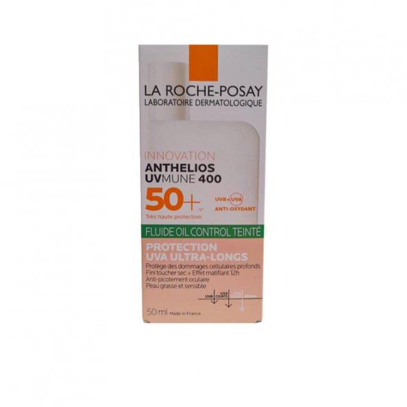 Anthelios UVMUNE 400 Oil Control Tinted Fluid SPF50+ Renkli Güneş Kremi 50ml