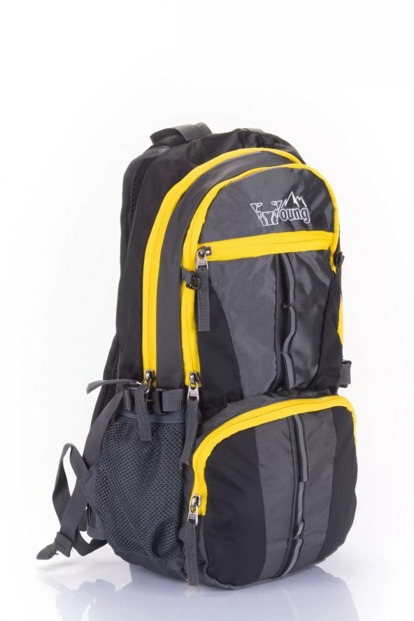 Elatae Çok Gözlü Su Geçirmez Sırt Çantası Siyah 40156 - 2