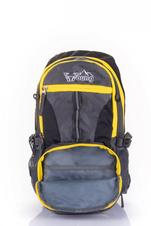 Elatae Çok Gözlü Su Geçirmez Sırt Çantası Siyah 40156 - 5