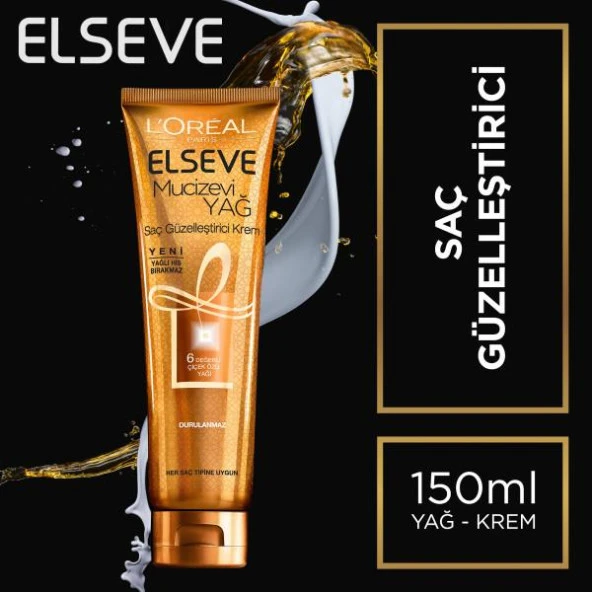 L'Oréal Paris Elseve Mucizevi Yağ Saç Güzelleştirici Krem Tüm Saç Tipi 150 ml - 2