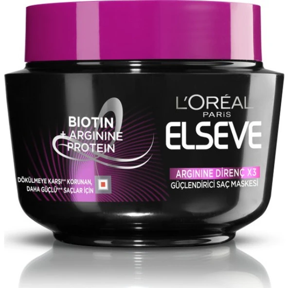 L'Oréal Paris Elseve Arginine Direnç X3 Dökülme Karşıtı Maske 300 ml