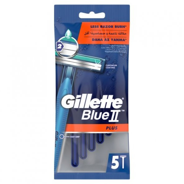 Gillette Blue 2 Plus Kullan-At Tıraş Bıçağı 5'li