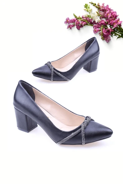 Bilener 450 Kadın Günlük 6 cm Topuklu Cilt Ayakkabı - Resim 2