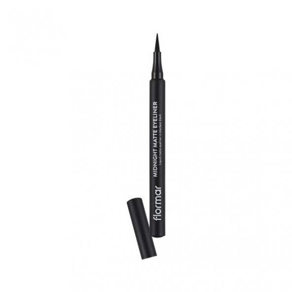 Flormar Midnight Matte Eyeliner -Black