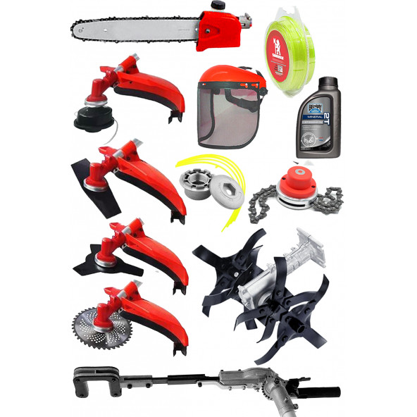 Swazer S12 Pro 4X4hp 2 Zamanlı Sırt Tipi Benzinli Tırpan 12 PARÇA APARAT SETLİ - 2