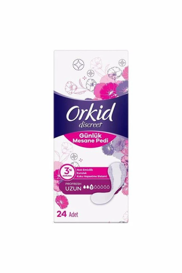 Orkid Discreet Profresh Uzun Günlük Mesane Pedi 24'lü