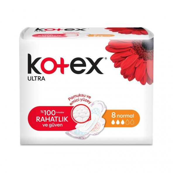 Kotex Ultra Hijyenik Ped Normal 8'li