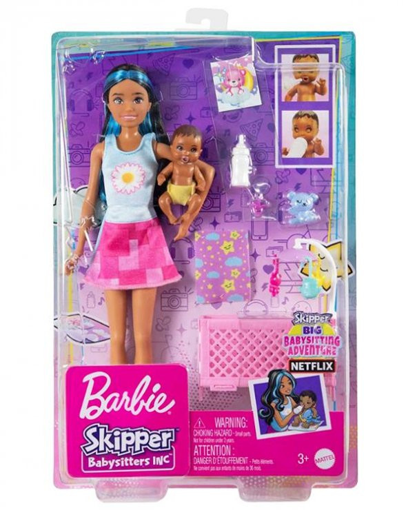 Barbie Bebek Bakıcısı Bebeği ve Aksesuarları HJY34