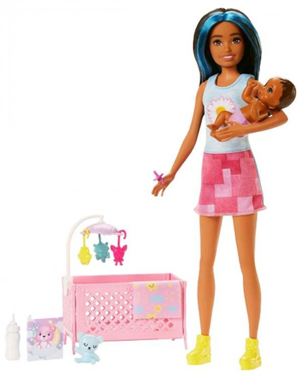 Barbie Bebek Bakıcısı Bebeği ve Aksesuarları HJY34 - 2