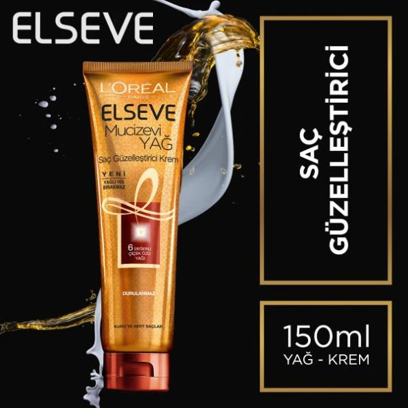 L'Oréal Paris Elseve Mucizevi Yağ Saç Güzelleştirici Krem Kuru&Sert 150 ml - 2