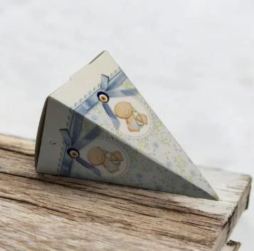 50 Adet 12cm Bebekli Lokumluk Şekerlik Karton Külah Kutu - 6