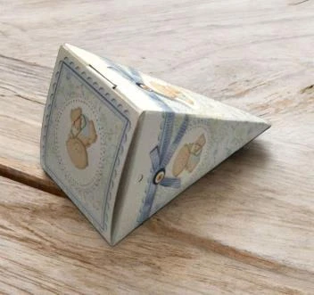 50 Adet 12cm Bebekli Lokumluk Şekerlik Karton Külah Kutu - 5