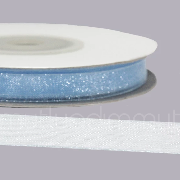 0,8cm X 22,5metre Düz Organze Kurdela - 5