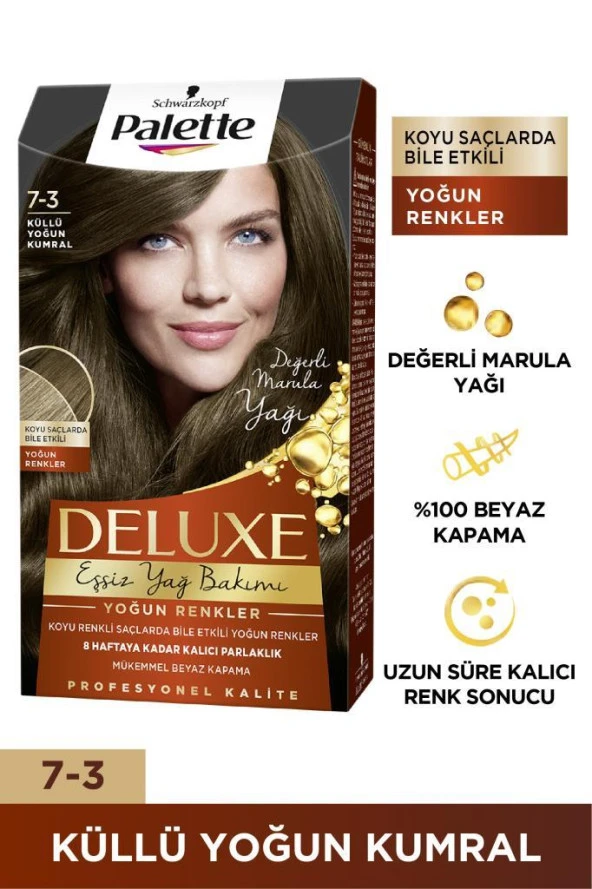 Palette Deluxe Saç Boyası 7-3 Küllü Yoğun Kumral - 2