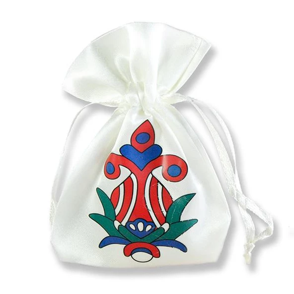 12 Adet Lale Motifli Saten Kese 7x9cm ürün görseli 1