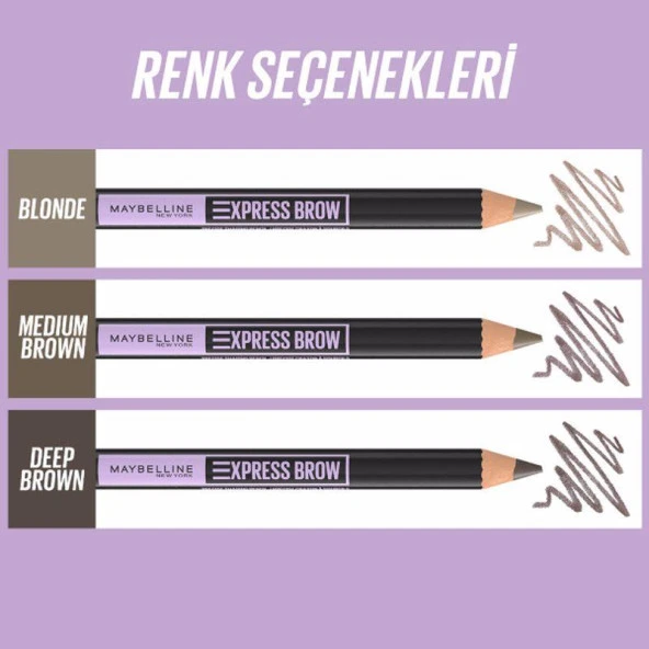 Maybelline New York Express Brow Shaping Pencil - 04 Medium Brown - 4