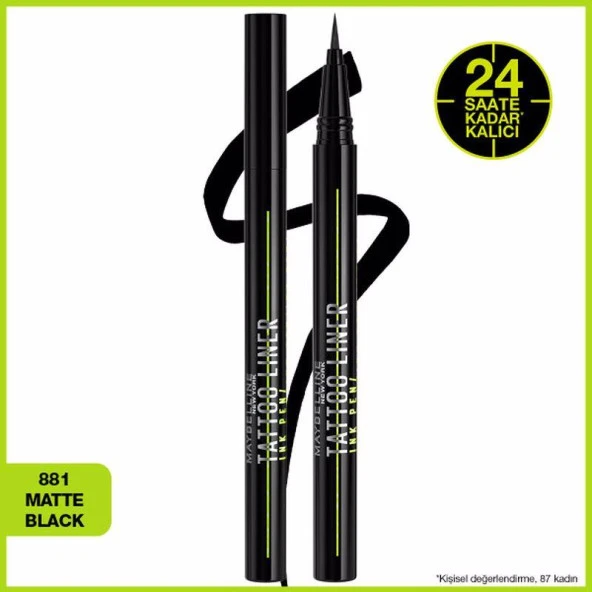 Maybelline New York Tattoo Liner Ink Pen - Black - 2