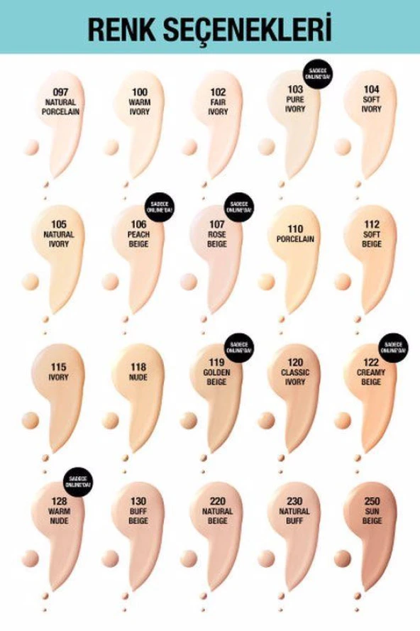 Maybelline New York Fit Me Matte+Poreless Fondöten - 104 Soft Ivory - 4