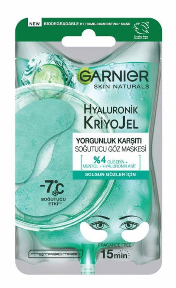 Garnier Hyaluronik Kriyojel Yorgunluk Karşıtı Soğutucu Göz Maskesi