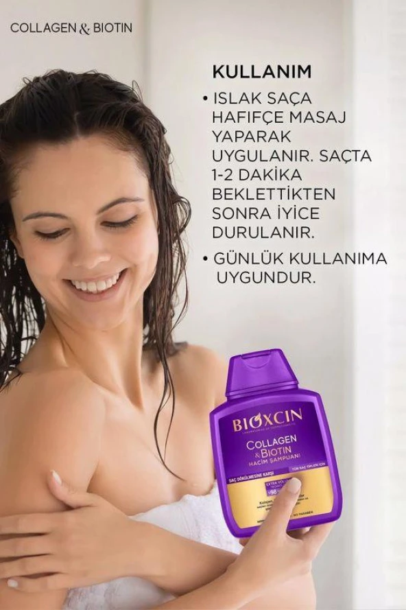 Bioxcin Collagen Biotin Hacim Şampuanı 300 ml - 6