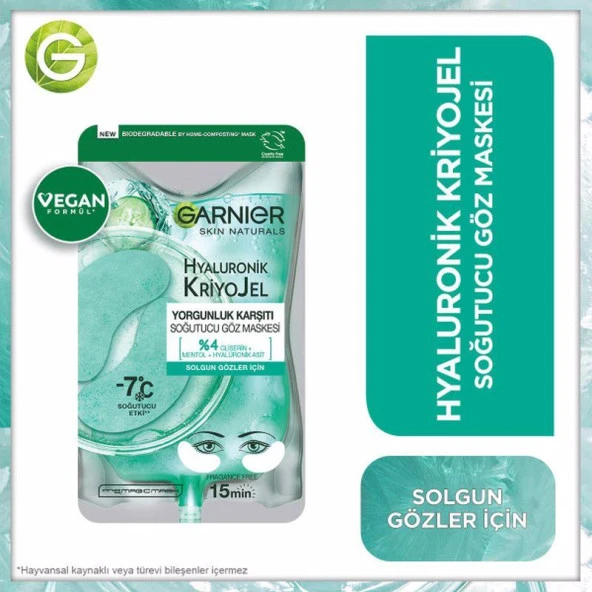 Garnier Hyaluronik Kriyojel Yorgunluk Karşıtı Soğutucu Göz Maskesi - 2