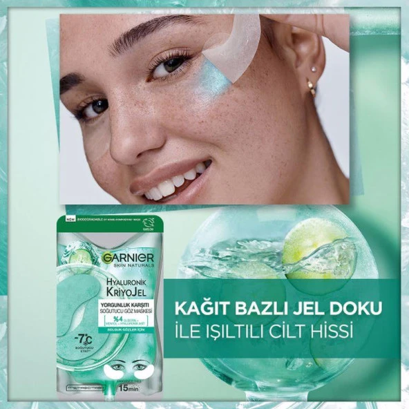 Garnier Hyaluronik Kriyojel Yorgunluk Karşıtı Soğutucu Göz Maskesi - 4