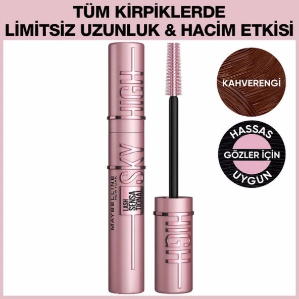 Maybelline New York Lash Sensational Sky High Kahverengi Maskara - 2