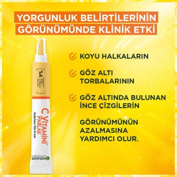 Garnier C Vitamini Parlak Aydınlatıcı Göz Kremi 15 ml - 5