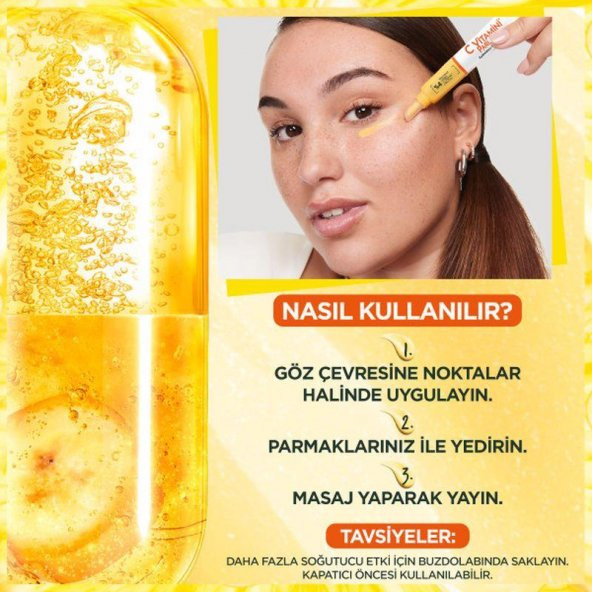 Garnier C Vitamini Parlak Aydınlatıcı Göz Kremi 15 ml - 6