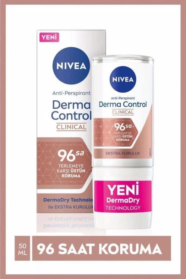 Nivea Derma Control Clinical Kadın Roll-On 50 ml - 2