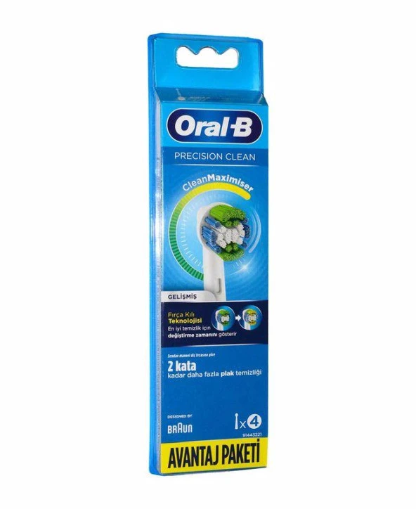 Oral-B Precision Clean Diş Fırçası Yedek Başlığı 4'lü