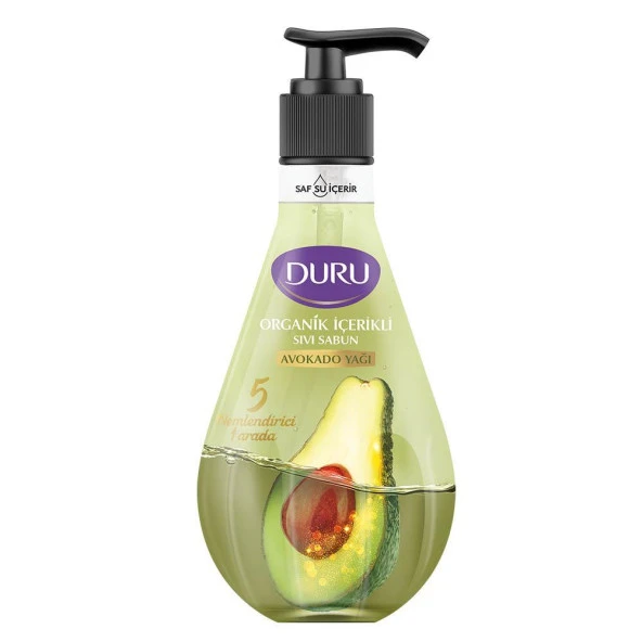 Duru Organik İçerikli Avakado Yağı Sıvı Sabun 500 ml