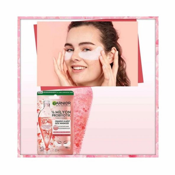 Garnier 1/2 Milyon Probiyotik Türevi İçeren Onarıcı Kağıt Göz Maskesi - 4