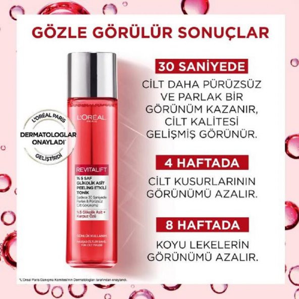 L’Oréal Paris Revitalift Peeling Etkili Tonik 180 ml - 4