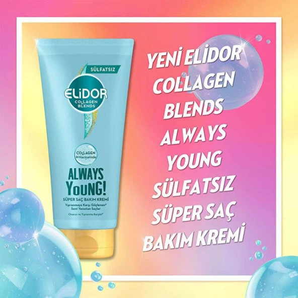 Elidor Collagen Blends Onarıcı Sülfatsız Saç Bakım Kremi 170 ml - 4