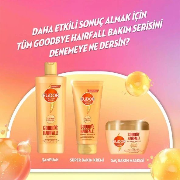 Elidor Collagen Blends Goodbye Hairfall Saç Bakım Maskesi 160 ml - 5