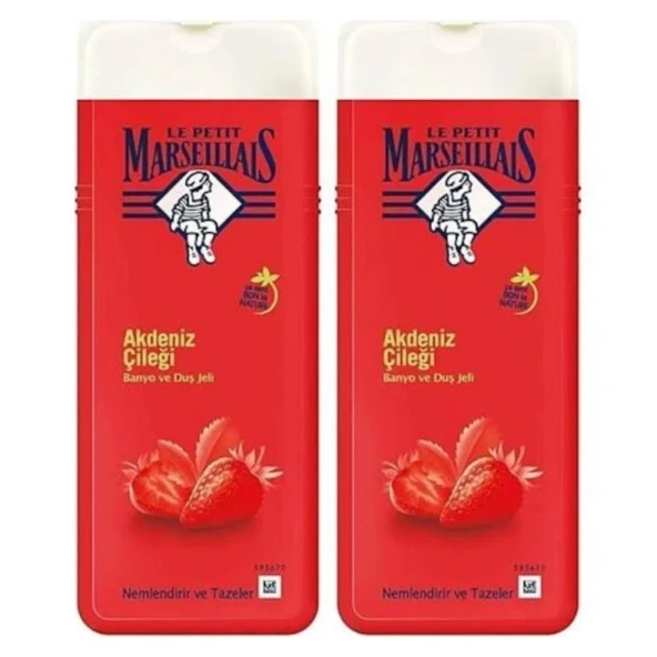 Le Petit Marseillais Akdeniz Çileği Banyo ve Duş Jeli 2 x 400 ml