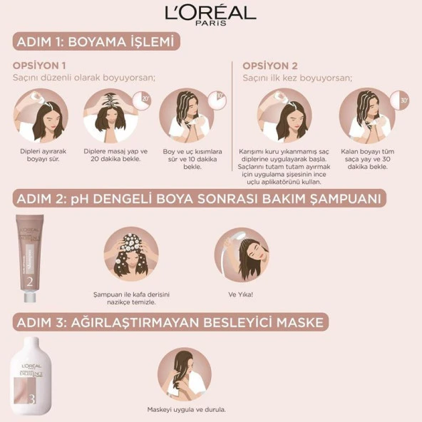 L’Oréal Paris Excellence Creme Nude Renkler Saç Boyası - 4U Nude Kahve - 5