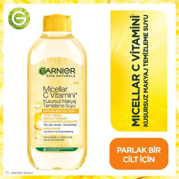 Garnier Micellar C Vitamini Kusursuz Makyaj Temizleme Suyu 400 ml - 2