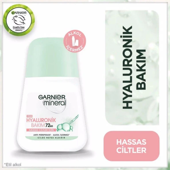 Garnier Mineral Hyaluronik Bakım Kadın Roll-On 50 ml - 2
