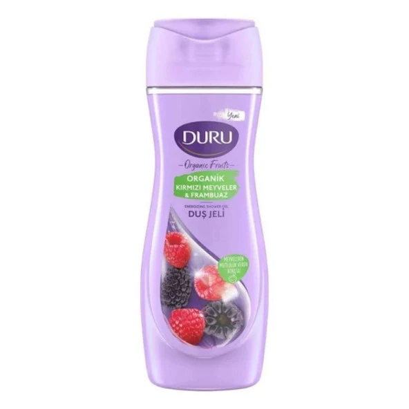 Duru Organic Fruits Organik Kırmızı Meyveler&Frambuaz Duş Jeli 450 ml