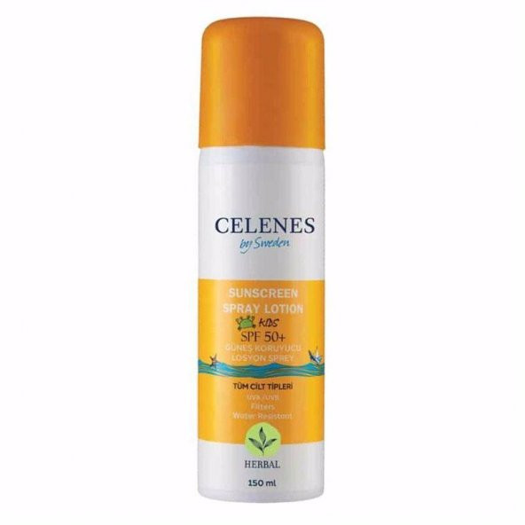 Celenes Herbal Sunscreen Kids SPF50+ Güneş Koruyucu Losyon Sprey 150 ml