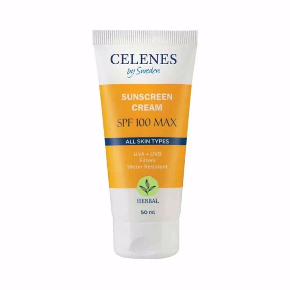 Celenes Herbal Sunscreen SPF 100 Max Güneş Koruyucu Krem 50 ml
